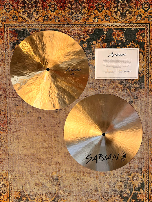 Sabian ARTISAN Hihats 13” DARK & ULTRA CRISP! PERFECT! 852 1268 g Versatile! Amazing Hihats!