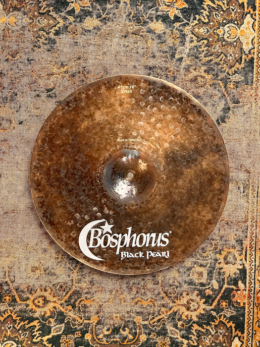 Light Complex FAST Bosphorus Black Pearl 16” Crash ONLY 936 g PERFECT! Quick! BLACKENED Finish