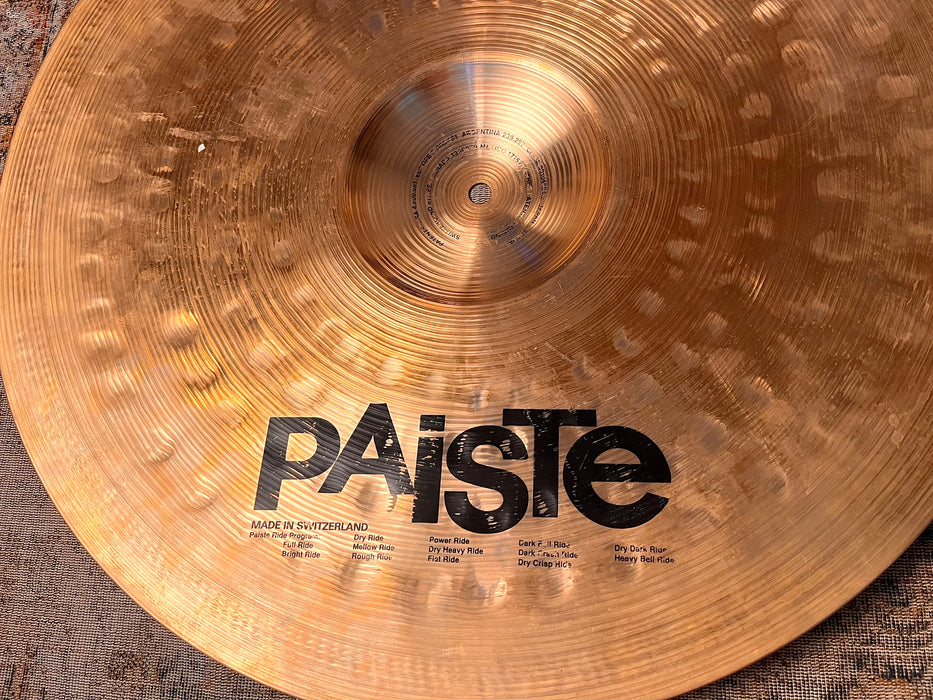 PAISTE Signature DRY HEAVY Ride 21” 3374 g DANNY CAREY! Hard To Find! DISCONTINUED! Fantastic!
