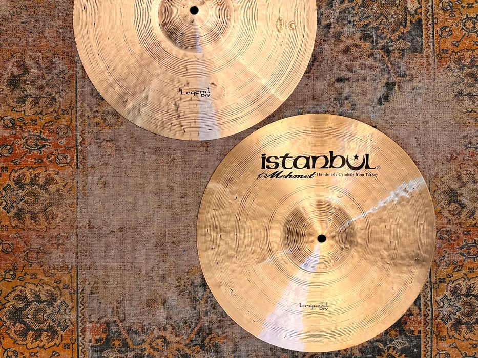 Rare MASSIVE Istanbul Mehmet LEGEND DRY 16” Hihats 1267 1467 g MINT GORGEOUS Hand Hammered