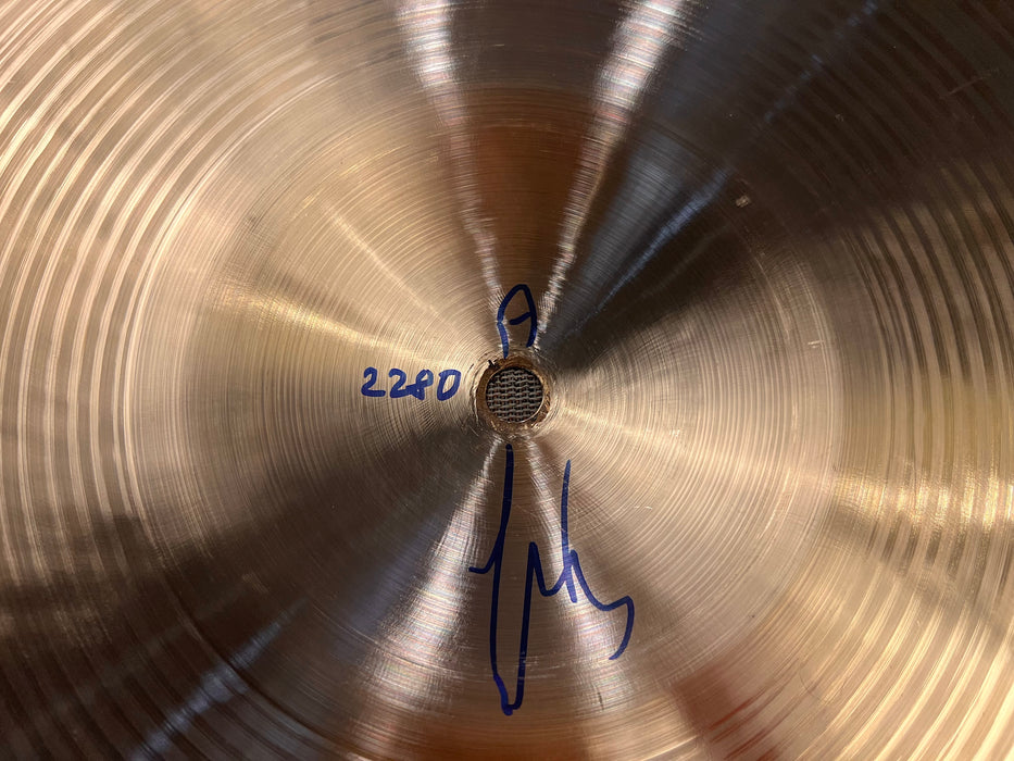 LIGHT SHIMMERING WARM Bosphorus Antique 22” THIN Ride 2280 g Sultan MINT