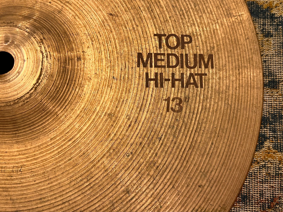 RARE VINTAGE Paiste 13” 404 ULTRA PAPER THIN Hihats 517 640 g YES 13s”!!
