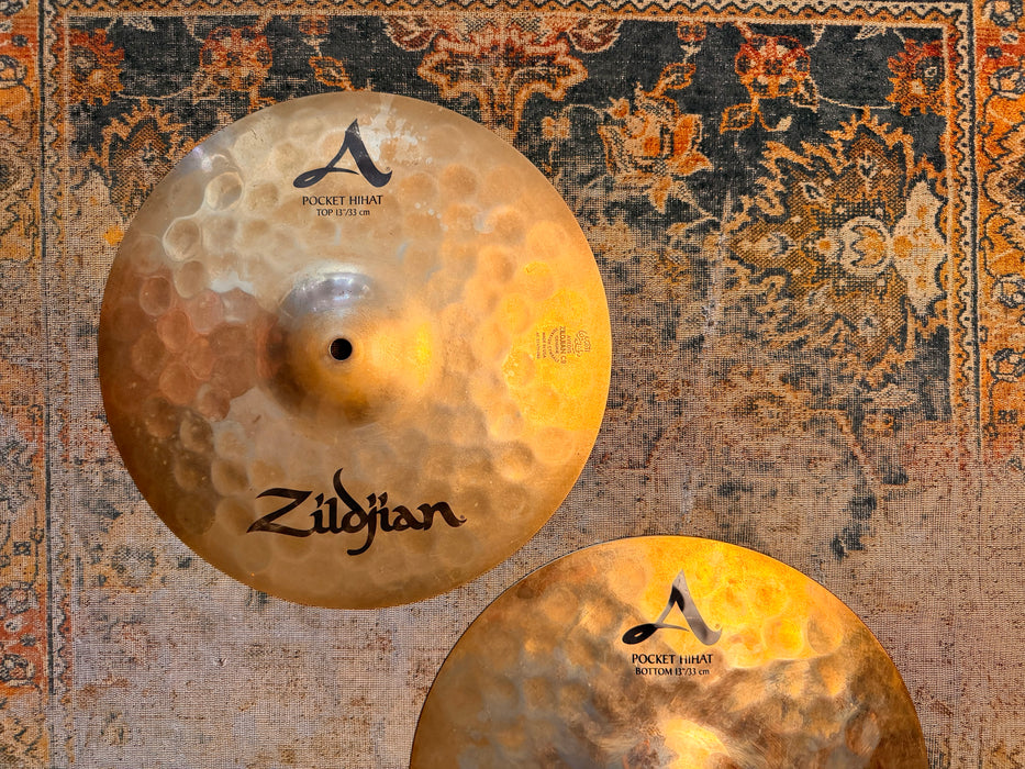 Zildjian POCKET HATS Hihats 13” CRISP BRILLIANT Quick And DISCONTINUED 818 1274 g