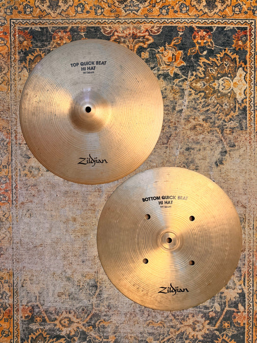 Zildjian QUICK BEAT 14” Hihats ULTRA CRISP TIGHT Articulate Earlier Version 1274 1490 g