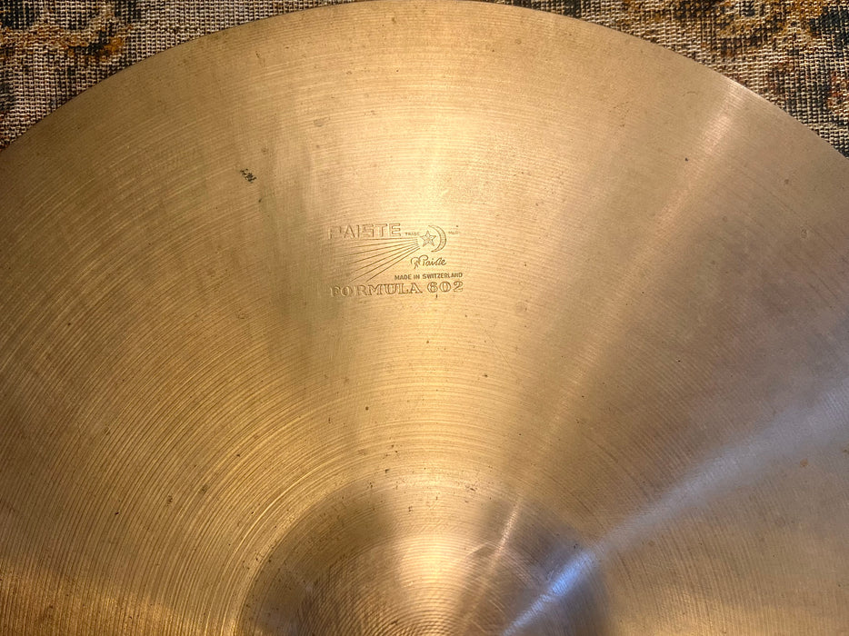 RARE Complex Vintage PAISTE 602 PAPER THIN 16” Crash 1036 g Unique One