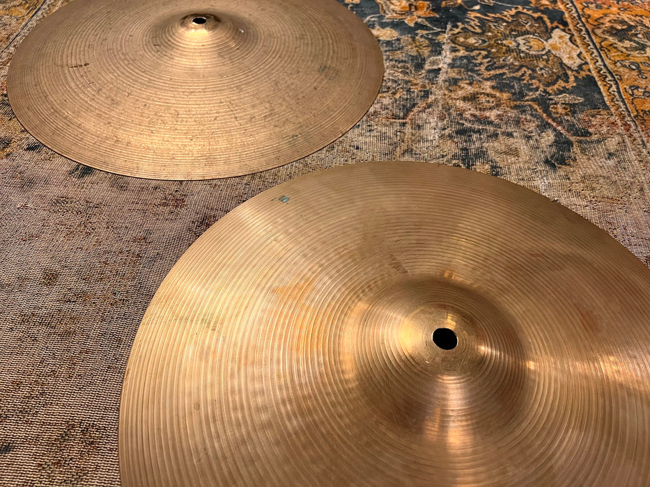 Dry CRISP 1960s Vintage Zildjian EARLY New Beat 14” Hihats 957 1552 g