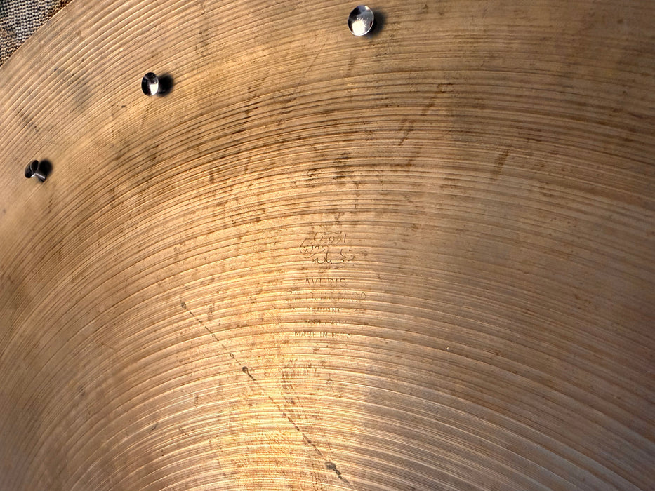 ALL RIVETS Rare Vintage Zildjian REAL DEAL 22” SWISH KNOCKER China 3024 g ALT RIDE
