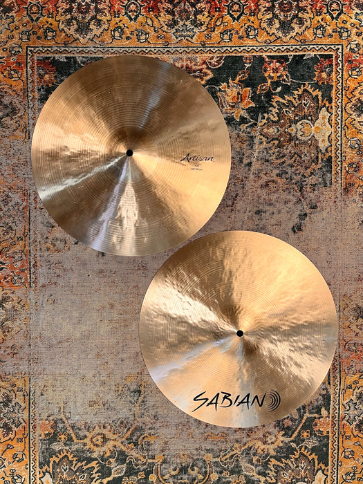 RARE Sabian ARTISAN 15” Hihats DARK + CRISP 1134 1516 g IMMACULATE