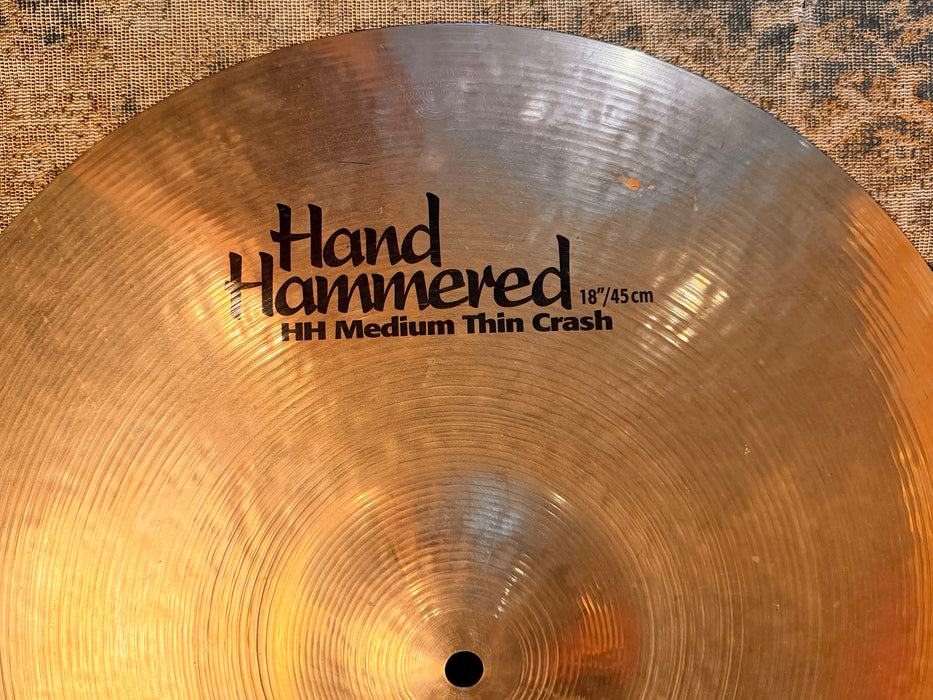 Earlier ULTRA DARK Sabian HH MEDIUM THIN Crash 18” Hand Hammered 1464 g CLEAN! Amazing