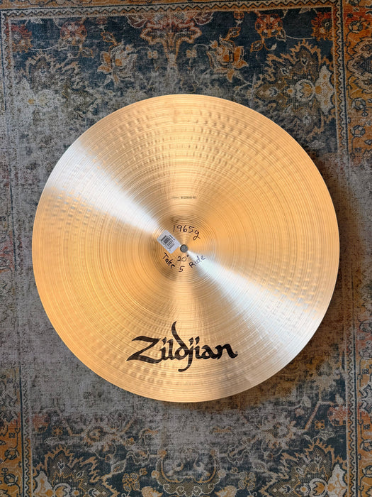 Rare Limited Zildjian TAKE 5 RIDE 20” IMMACULATE! THIN ONE At Only 1965 g Semi-Dark Balanced