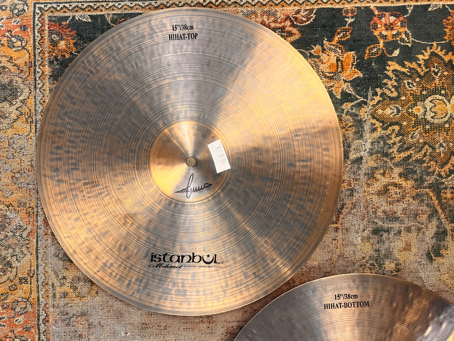 Rare ISTANBUL Mehmet TONY WILLIAMS Hihats 15” 1098 1158 g IMMACULATE! GORGEOUS! Dark!