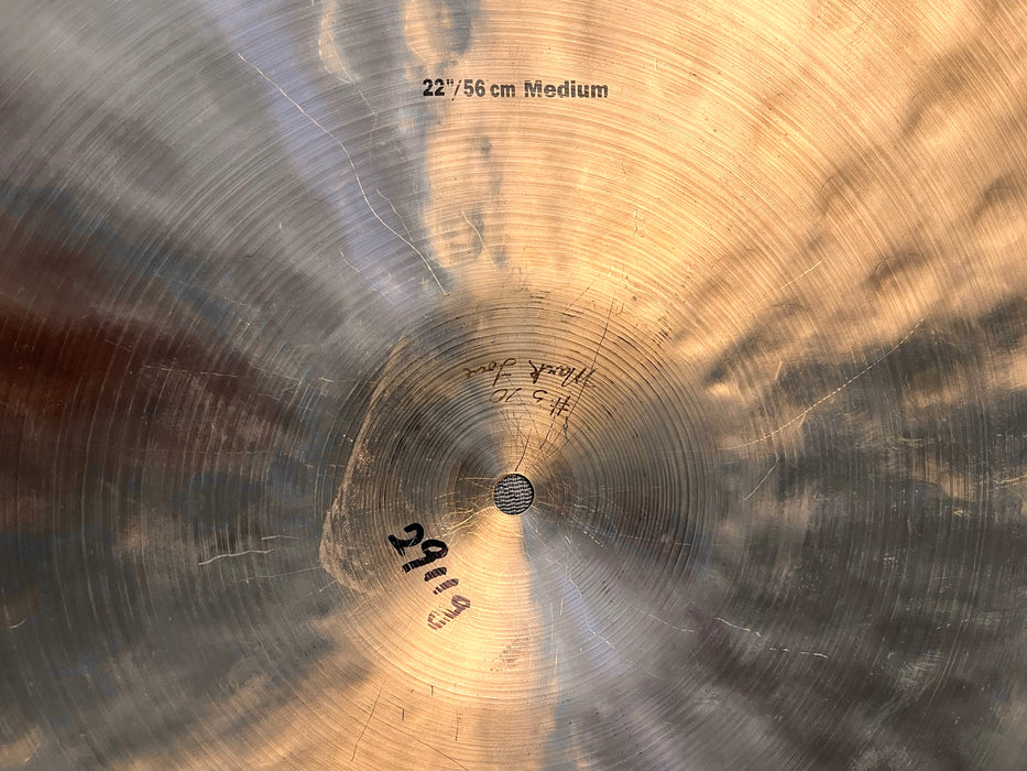 MARK LOVE ANOINTED Early Sabian ARTISAN 22” Medium Ride 2911 g Warm Mellow Aged Sizzle! VERY EARLY