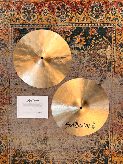 RARE DARK CRISP Sabian ARTISAN Hihats 13” 890 1246 g IMMACULATE In Bag w/ Cert