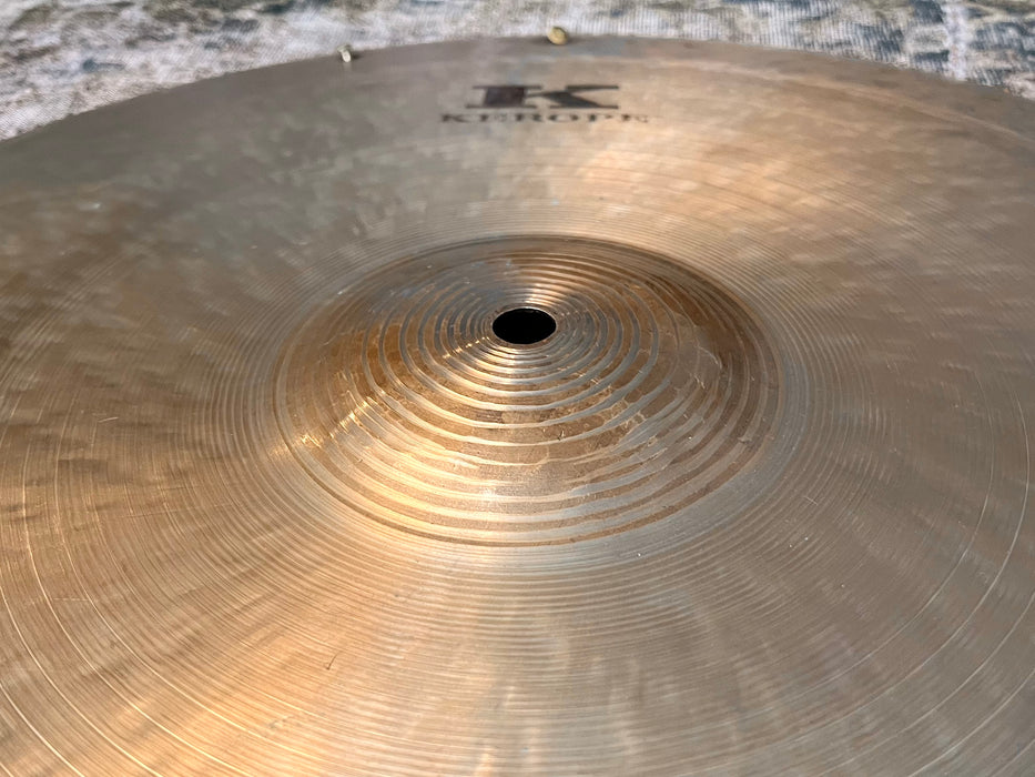 Zildjian KEROPE 19” Crash Ride LIGHT at 1542 g Underside Re-Lathed By Timothy Roberts! Gorgeous