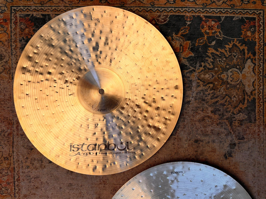 Istanbul AGOP MANTRA 15” Hihats IMMACULATE Shape! COMPLEX Light 15s”! 972 1154 g Harder To Find!