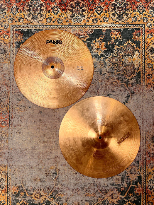 PAISTE Combo PROTOTYPE OVER VINTAGE 2002 ROCK 14” Hihats 897 1074 g TIGHT & CRISP! Sound Fantastic!