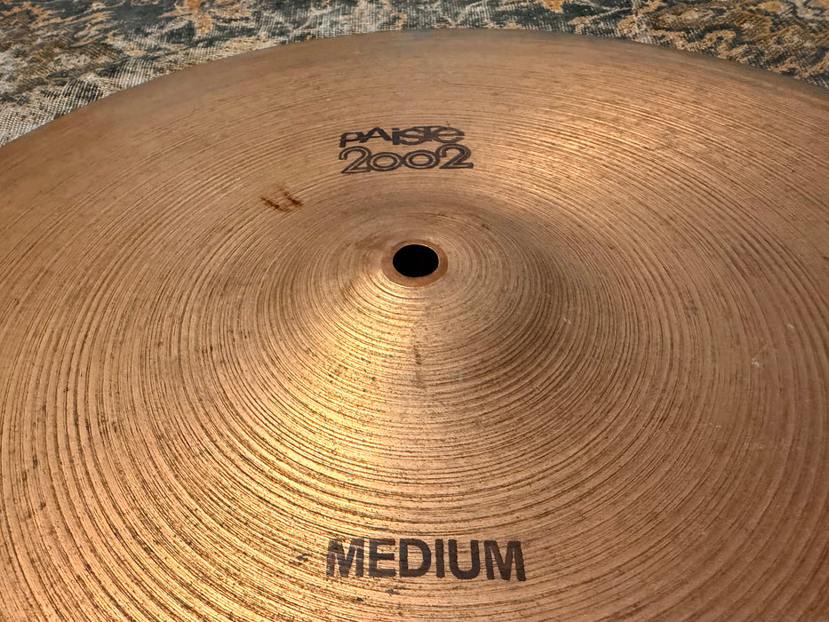 RARE 1978 Vintage Paiste 2002 FACTORY STAMPED MEDIUM 18” CRASH RIDE BONHAM ICONIC TONE 1430 g