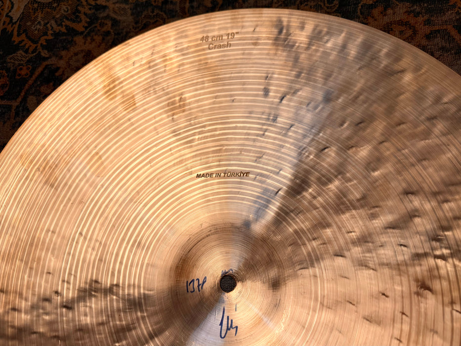 Bosphorus MASTER 19” CRASH Light Ride ONLY 1378 g PAPERY LIGHT COMPLEX Airy! Perfect Cond!