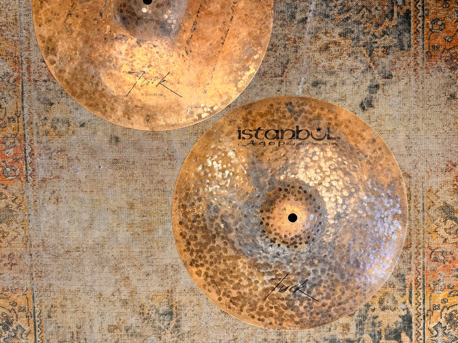 ISTANBUL AGOP TURK 14” Hihats DARK RAW UNLATHED 987 1108 g Organic Look And Tone