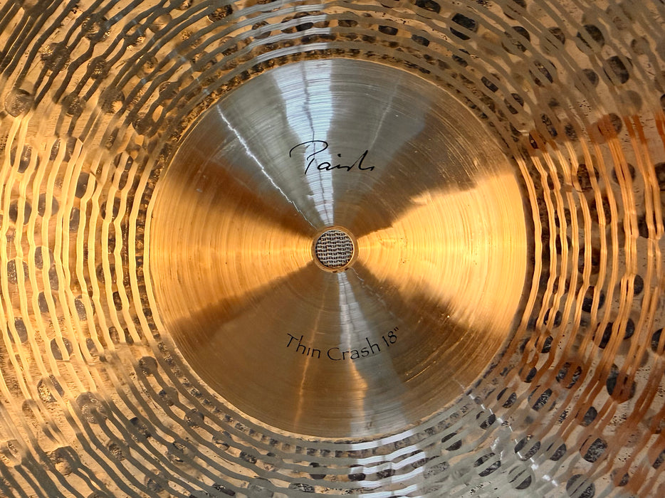 Paiste TRADITIONAL Thin Crash 18” ULTRA DARK Warm CLEAN! 1284 g Why Pay $615?