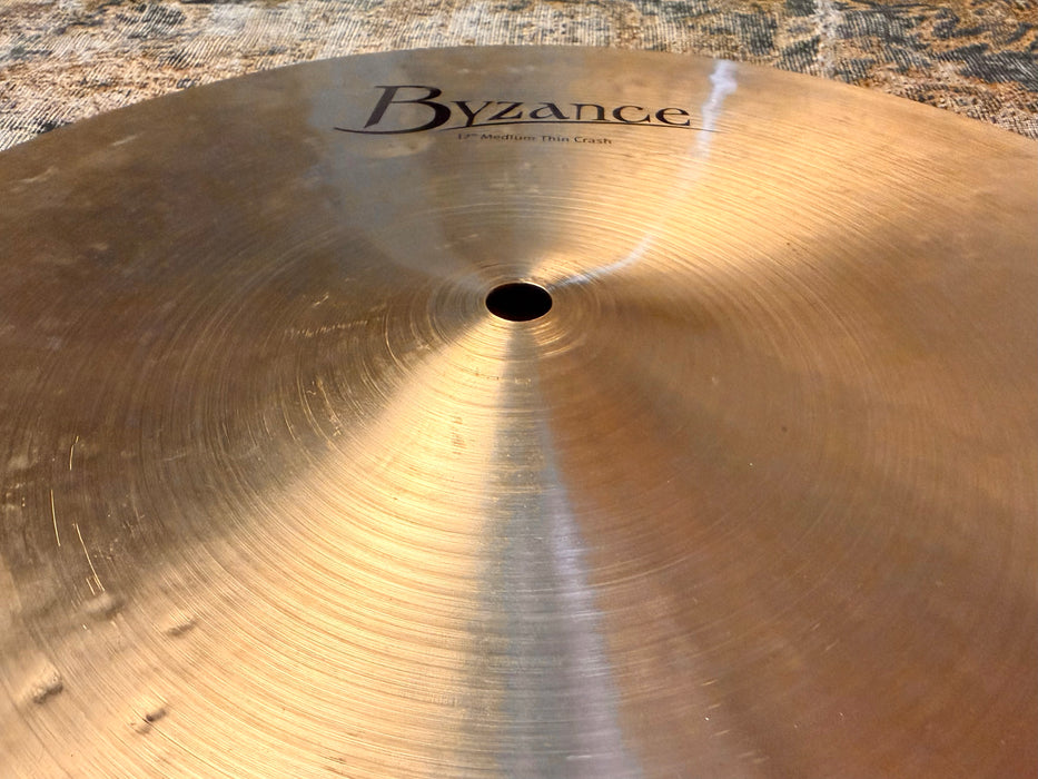 Meinl BYZANCE Medium Thin Crash 17” 1278 g DARK Tone! Versatile! Don’t Pay $400!