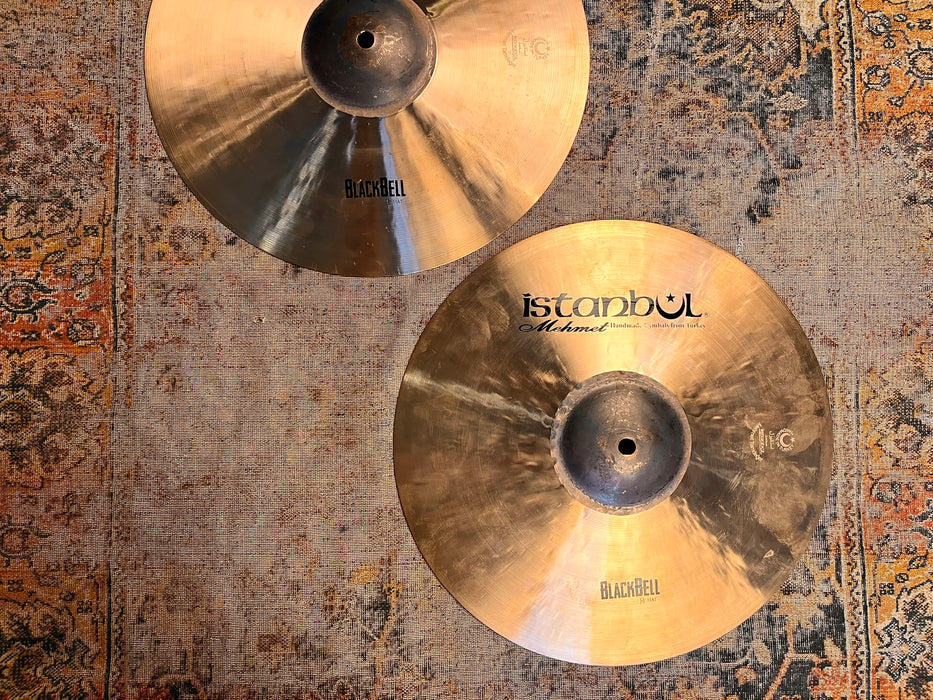 CRISP ISTANBUL Mehmet 14” BLACK BELL Hihats 1116 1342 g CLEAN Hand Hammered! Awesome!