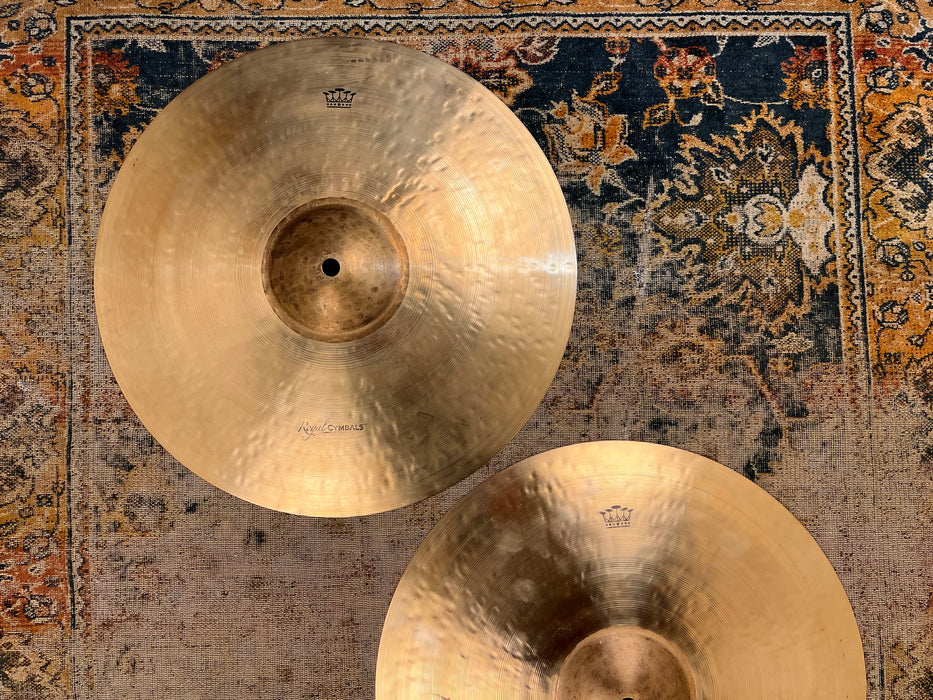 Paul Francis Custom CYMBAL CRAFTSMAN Hihats 14” 1058 1334 g RAW BELL WARM Semi-Dark MINT!