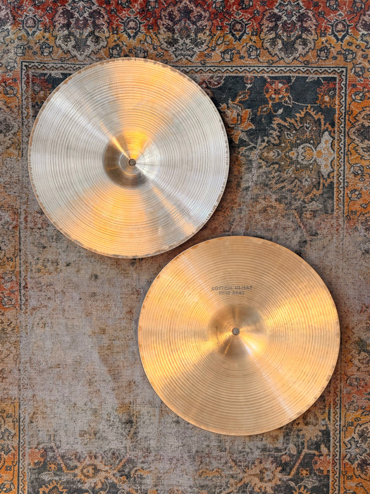 THIN TOP Vintage Zildjian New Beat 14” Hihats ONLY 786 Over 1228 g Light Complex Amazing