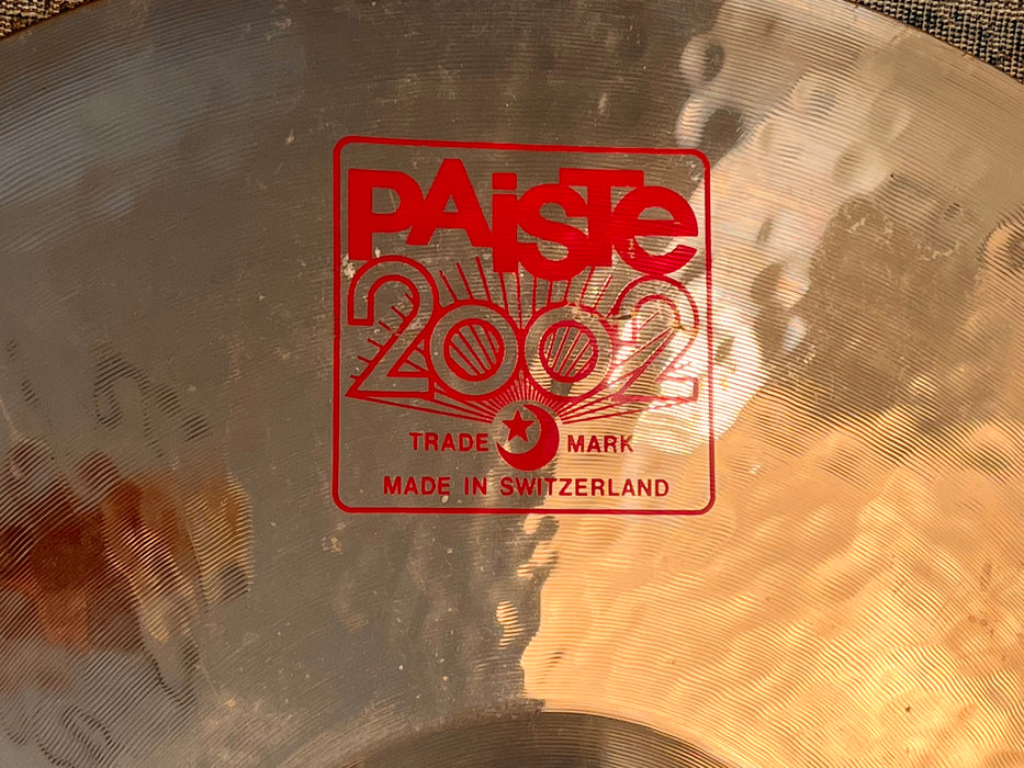 PAISTE 2002 20” WILD CRASH Reflector Finish w Thin Lathing BIG BELL Crash Ride 1872 g