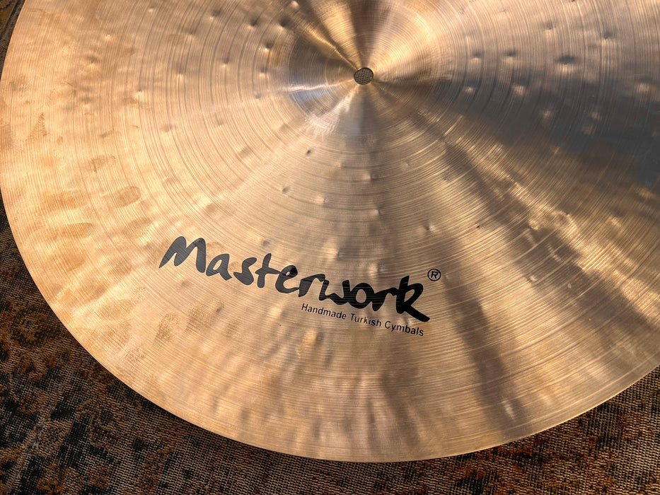 LIGHT COMPLEX 1/2 Lathe Masterwork PAPER THIN 19” Crash Ride 1362 g Brushed