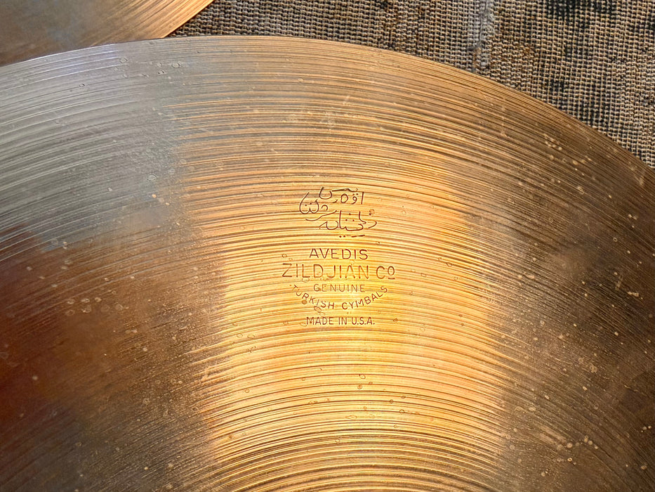 1960s Vintage Zildjian 14” Hihats PAPER THIN 758 881 g AMAZING PAIR! Light Complex Hand Hammered