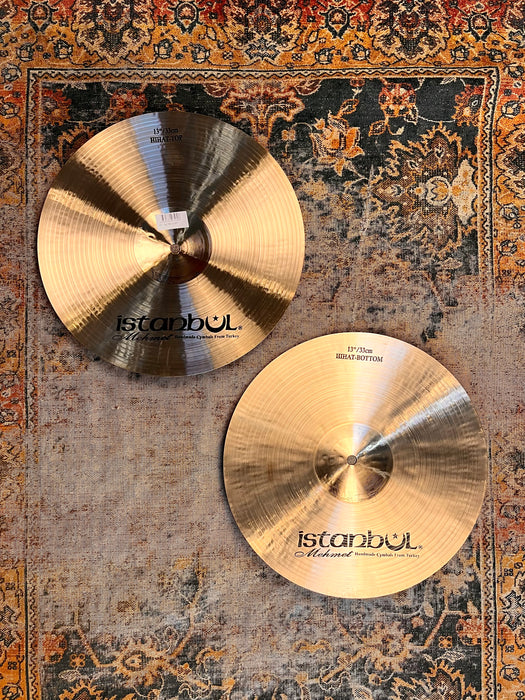 Rare Crisp ISTANBUL Mehmet  SULTAN Hihats 13” 896 1010 g PERFECT! TIGHT But Dark! Hand Hammered!