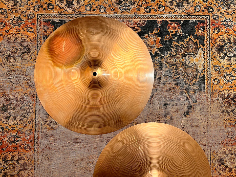 MASSIVE Vintage 1960s THIN Zildjian 16” Hihats An Incredible Paper Thin 896 961 g MELLOW