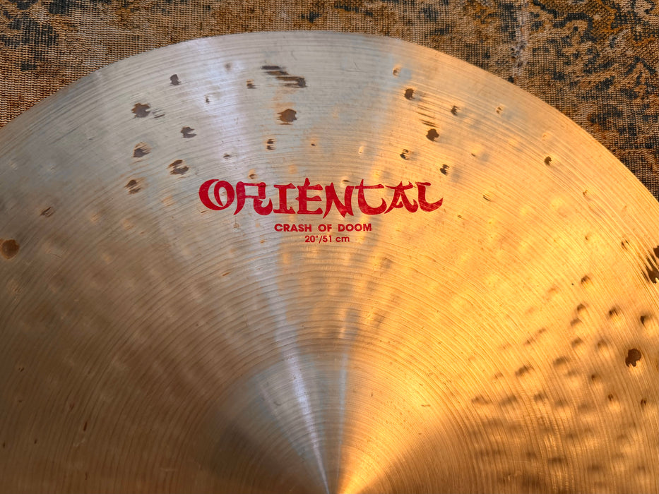 ZILDJIAN Oriental Crash of DOOM 20” FX Crash Ride Effects EARLIER WAVY Version! 2030 g WAVY