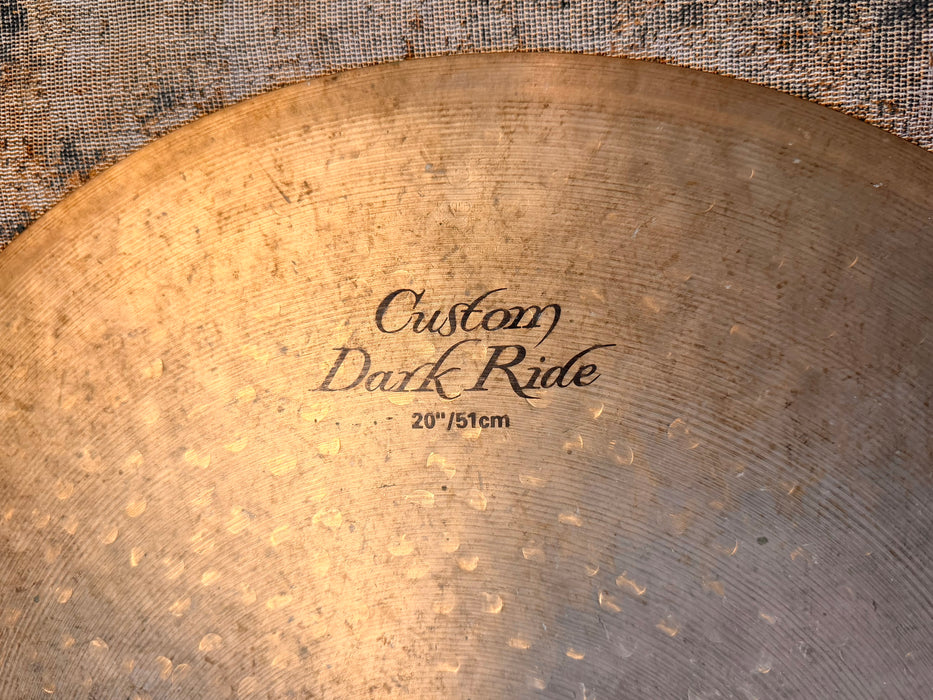 Zildjian K CUSTOM DARK Ride 20” 2266 g CRASHABLE Versatile! Semi-Dry! Don’t Pay $530 for a guess!