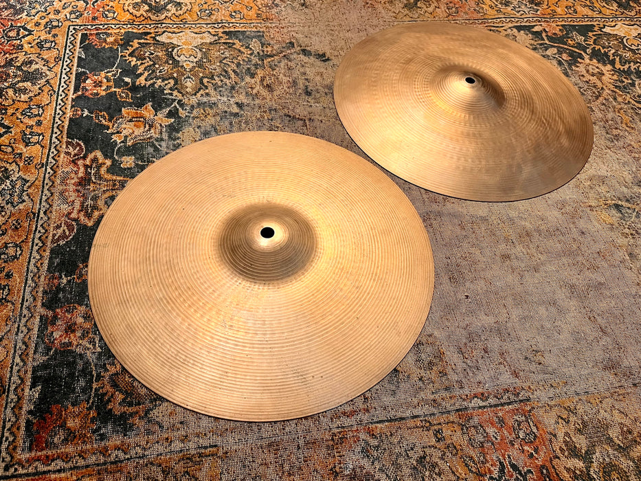 CRISP CLEAN Sounding Vintage Zildjian New Beat 14” Hihats 1034 1342 g ARTICULATE CLASSIC TONE