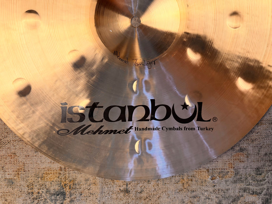 DARK 1/2 LATHE ISTANBUL Mehmet Hamer 16” SPLIT CRASH 914 g PERFECT Turk Traditional