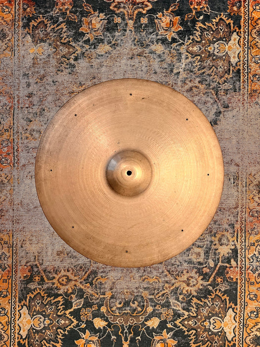 One Of THE THINNEST Vintage Zildjian 20” FACTORY SIZZLE Crash Ride Cymbals ONLY 1732 g PAPER Thin