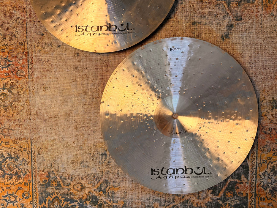 Istanbul AGOP MANTRA 15” Hihats IMMACULATE Shape! COMPLEX Light 15s”! 972 1154 g Harder To Find!