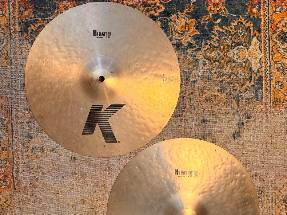 Zildjian K Hihats 14” CRISP And Articulate! Versatile! 1072 1320 g Don’t Pay $650!