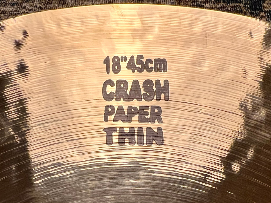 ULTRA PAPER THIN BRILLIANT Masterwork Crash 18” Only 1054 g NEW