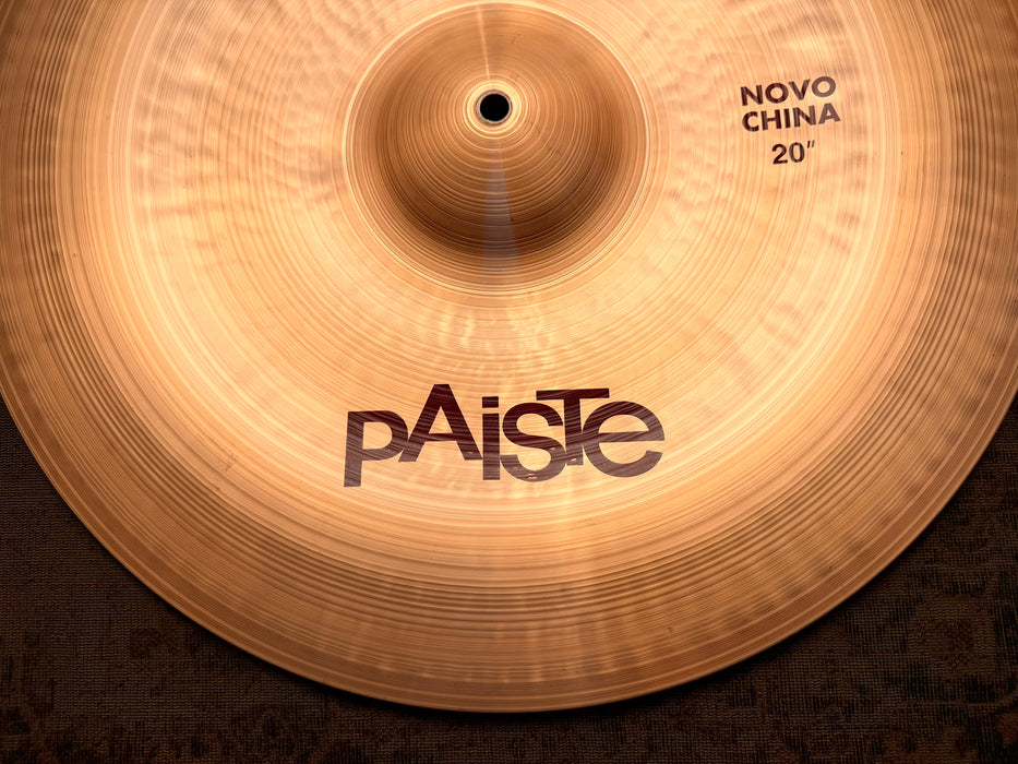 PAISTE 2002 NOVO China 20” IMMACULATE!  1686 g PERFECT! MELLOW DARK Why Pay $470 For A GUESS?