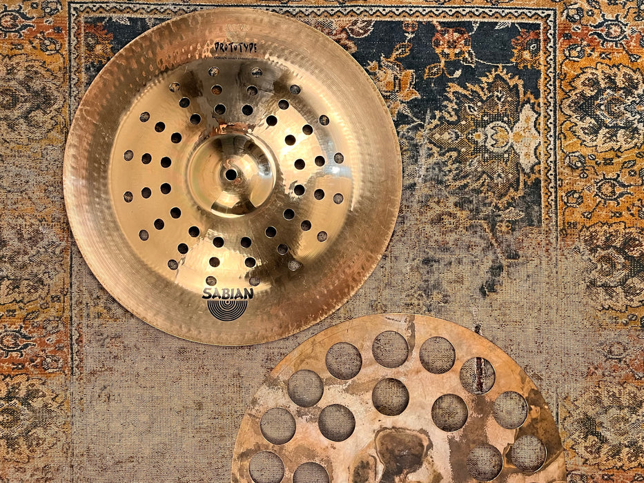 SABIAN Prototype MEET THE MASTERS 16” Hihats Effects SICK HATS CHINA Combo! 830 830 g UNIQUE