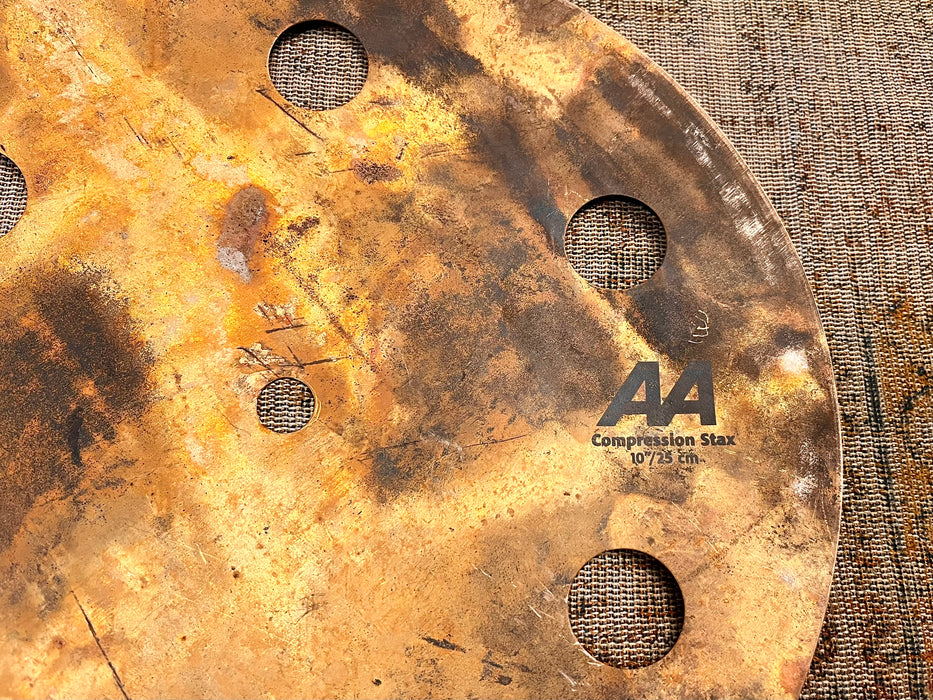 Sabian COMPRESSION STAX 10” Effects Hihats 396 344 g RAW AA TIGHT Complex EFX! SICK HATS Discontinued