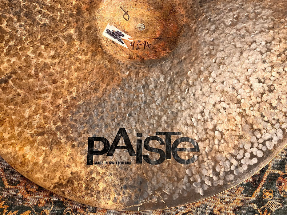 JR ROBINSON’S PERSONAL JR Robinson PAISTE Signature 24” Masters DEEP Ride SIGNED! 4274 g