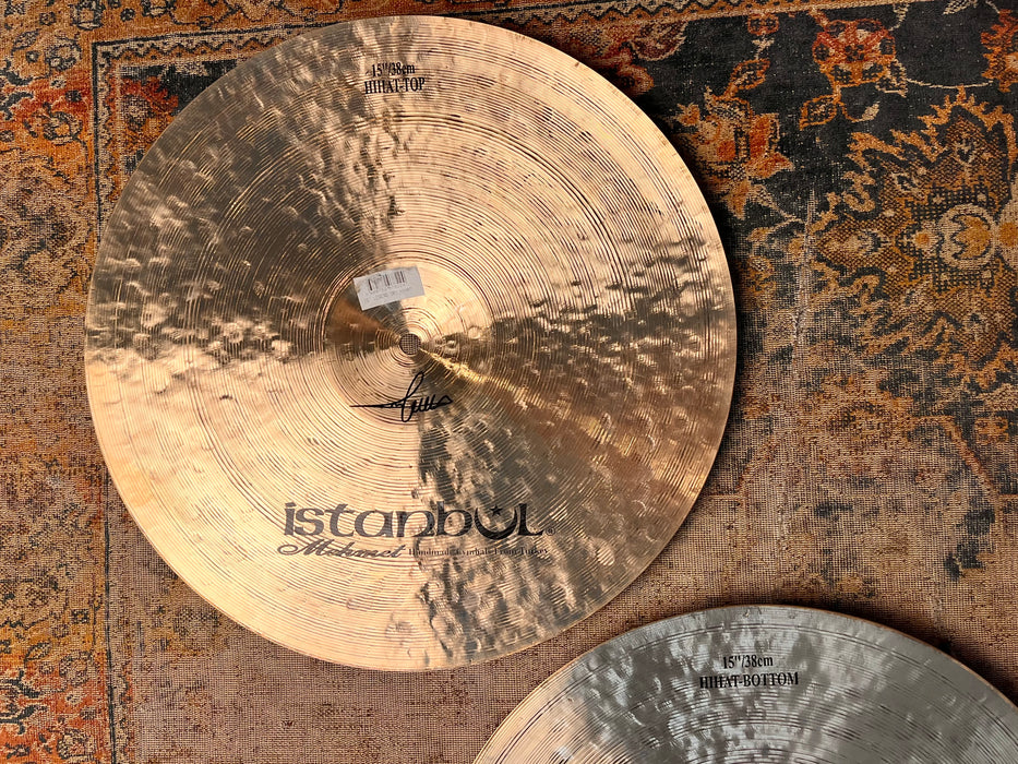Rare HUGE Istanbul Mehmet LEGEND DRY 15” Hihats 1136 1274 g MINT