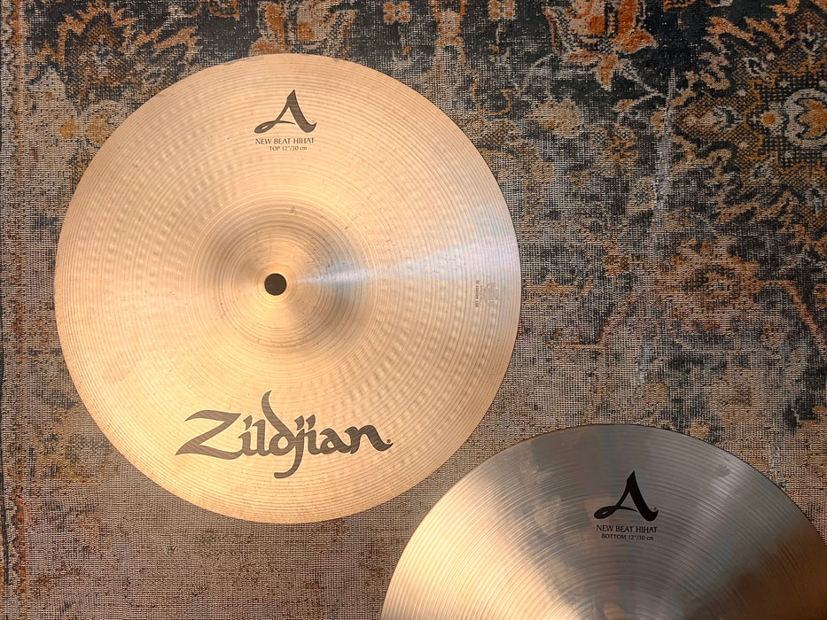 Zildjian 12” NEW BEAT Hihats TIGHT, QUICK Crisp Tone 730 924 g Amazing Condition