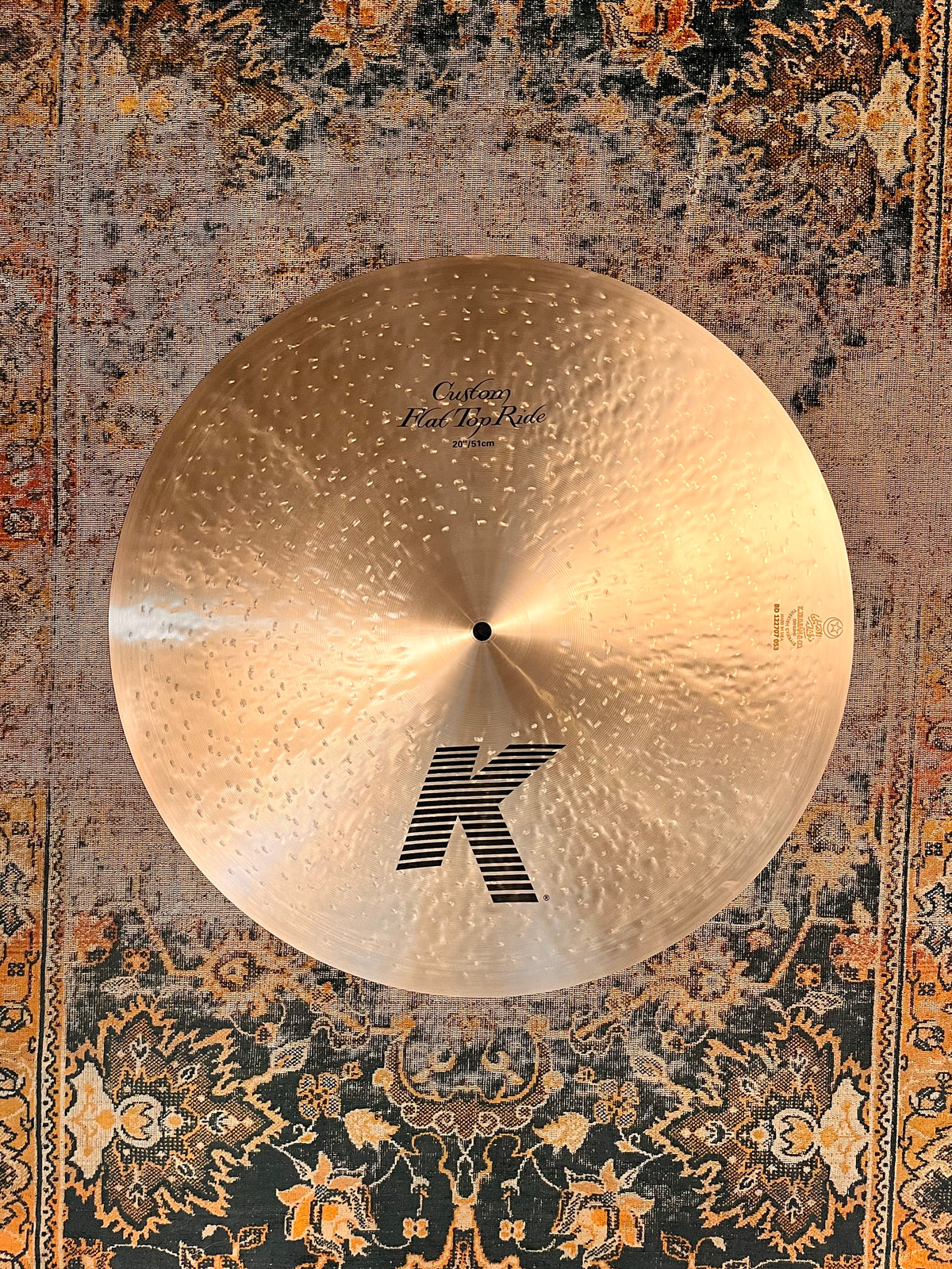 Zildjian K CUSTOM FLAT Ride 20” 2195 g Pinpoint Clean Stick Attack