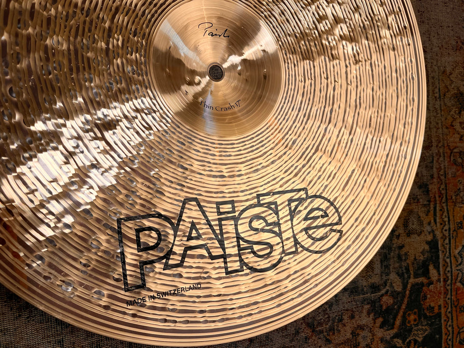 Paiste TRADITIONAL Thin Crash 17” 1154 g IMMACULATE! Amazing Warm Complex! DON’T PAY $550