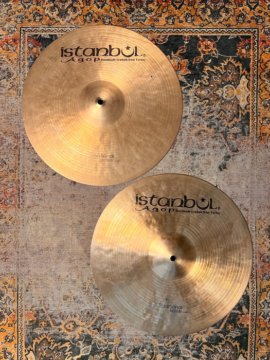 ISTANBUL AGOP 16” TRADITIONAL Hihats 1195 1480 g ULTRA WARM & DARK! EARLIER AGED Mellowed!